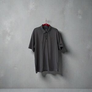 Under Armour Men's Black and Gray Polo Shirt